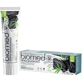 BIOMED Triple Charcoal 97% Natural Whitening Toothpaste | Gum Care, Bamboo Charcoal | Vegan Friendly, SLES Free, Contains Flu