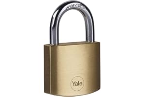 Yale Lucchetto in ottone Y110B/40/122/1 corpo 40mm, arco in acciaio, 3 chiavi