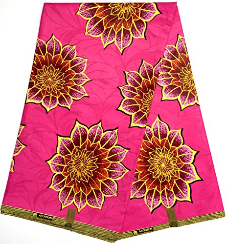 Preisvergleich Produktbild Afrikanischer Bastrock WAX Druck Überqualität BAUMWOLLSTOFF ORIGINAL HITARGET Collection Material rutschigen Typ Java Kupon 6 Yards