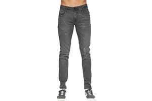 Duck and Cover - Mens 'MAYLEAD' Everyday Essential Slim Fit Stretch Jeans | 'TRANFOLD' Ripped Faded Abraised Effect Cotton Rich Straight Jeans - W30-W40 L30-L34