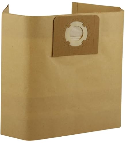 MisterVac 10 Sacchetti Per Aspirapolvere, Compatibili Masko K-IS-GE, Per Polveri Fin L/M, Carta Alta Filtrazione