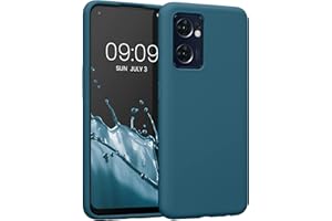kwmobile Carcasa Compatible con OPPO Find X5 Lite Funda - Case TPU y Silicona antigolpes - Apto Carga inalámbrica - petróleo Mate