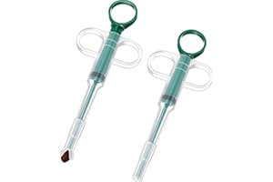Nuanchu 2 Pieces Pet Pill Plunger Popper for Small Cats Dogs Pill Gun Dispenser Shooter Pet Piller Soft Tip Tablet Syringe Pusher Animal Medicine Feeder for Feeding Accessories (Green)