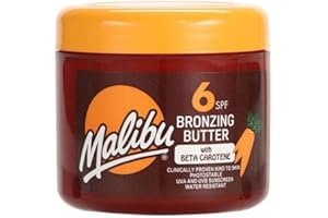 Malibu - Burro abbronzante SPF6 con Beta Carotene, 300 ml