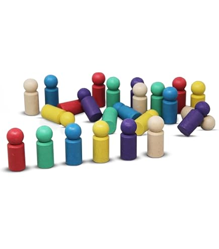 Spieltz 30 Holzmännchen Mit Hut - 4cm Große Spielfiguren Für Brettspiele Made In Germany