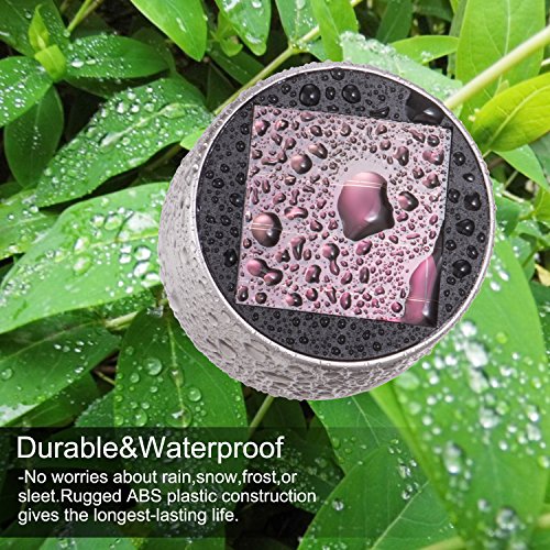 12 Stück LED Solarleuchte Gartenleuchte, OakLeaf Energie sparende Wegeleuchten mit Erdspieß Wasserdichte Gartenleuchte aus Edelstahl für Garten, Landscape, Outdoor - 4