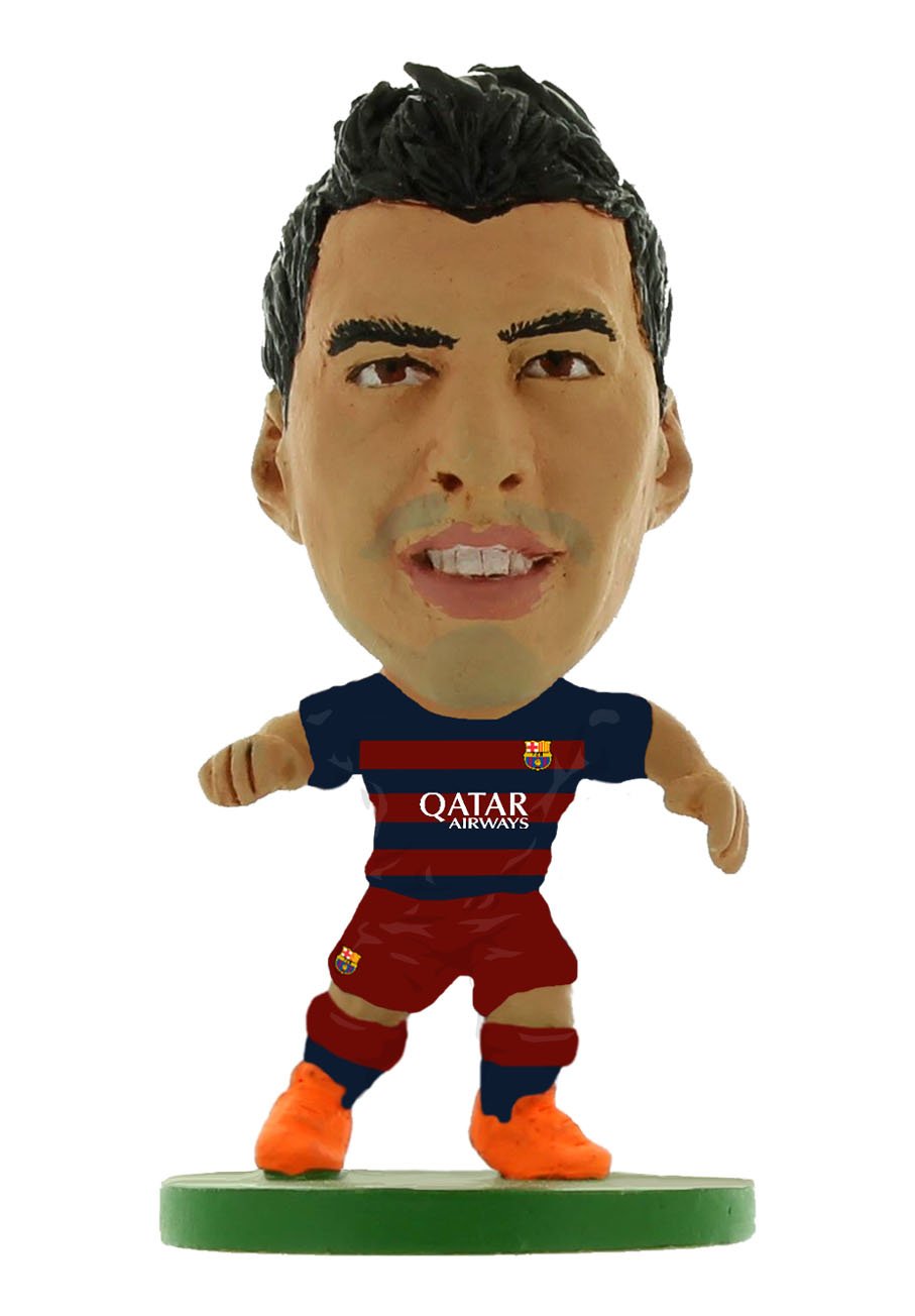 Soccerstarz Barcelona Luis Suarez Home Kit 2015 Version Figures