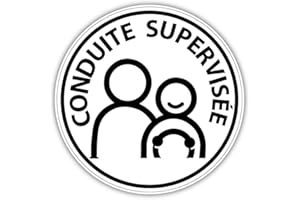 IBEX STICKER Autocollant | Conduite supervisée | Voiture, Apprentissage Conduite, permis | Diamètre : 15 cm