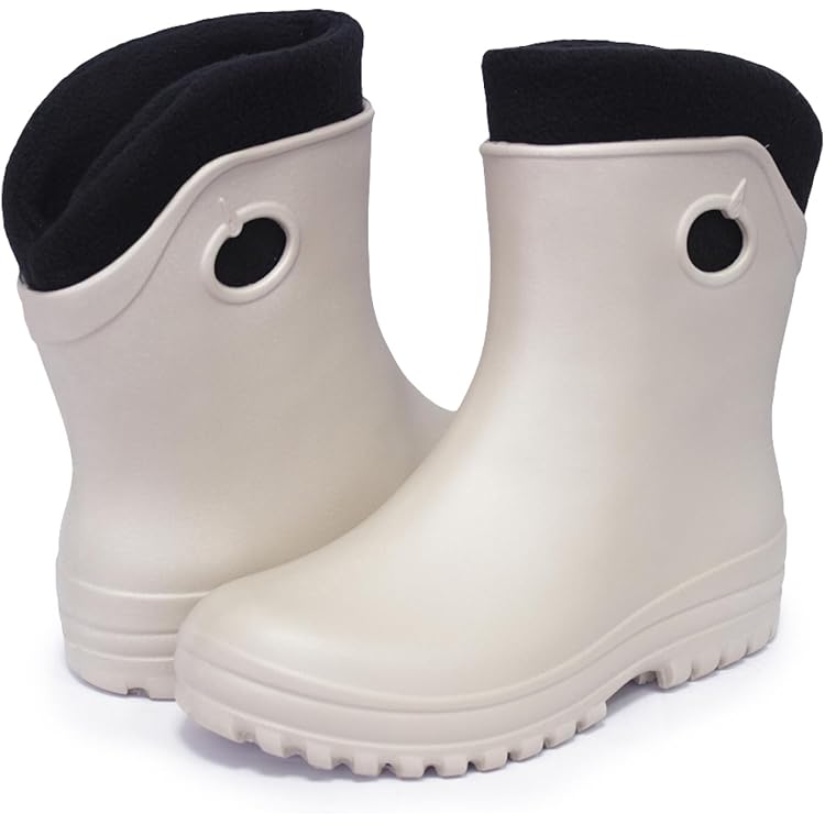 LEMIGO Unisex Zeer Lichte Tuin Regenlaarzen van EVA Dames Heren Rubberlaarzen 36-47 EU (Zwart, EU-systeem voor schoenmaten, Volwassene, Numeriek, Normaal, 41