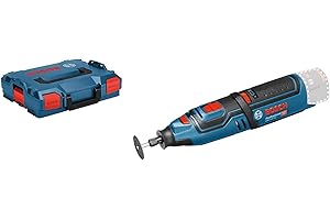 Bosch Professional 06019C5002 Outil rotatif Sans Fil GRO 12V-35 (12 V, Régime à vide : 5.000 – 35.000 tr/min, L-BOXX, sans batterie) Bleu