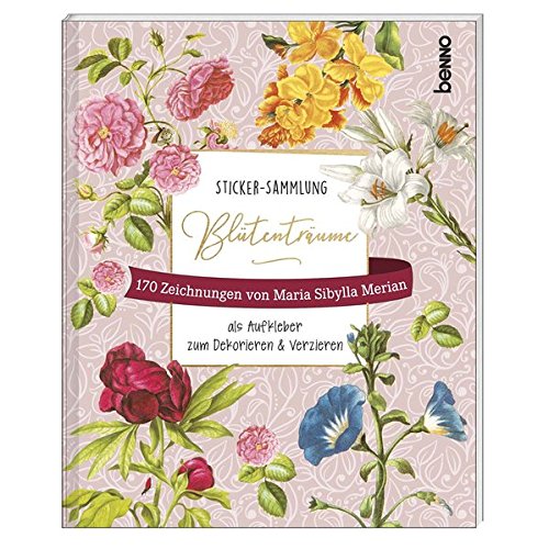 Preisvergleich Produktbild Sticker-Sammlung »Blütenträume«: 170 Zeichnungen von Maria Sibylla Merian