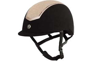 BR Casque d'équitation Sigma pailleté en microfibre Noir