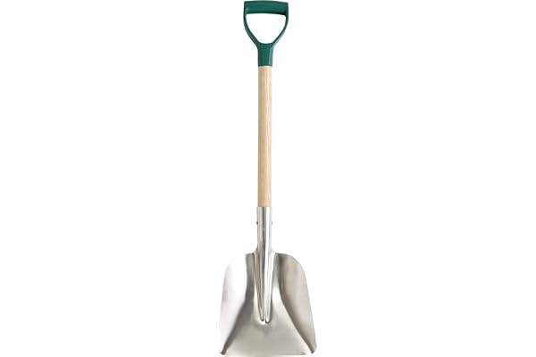 Leborgne, Pelle Auto Dural, Poignée Plastique Ergonomique, Alliage d'Aluminium, Manche Bois 95 cm, Largeur 23 cm, Pour déneiger toutes les surfaces, Faible encombrement, Dural épaisseur 2 mm