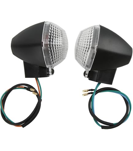 Aramox 2 Frecce Moto Con Lampadina 6W 12V In ABS - Indicatori Di Direzione Anteriori/Posteriori Per Suzuki DL 1000/650 V-Strom (2004-2012), Marrone