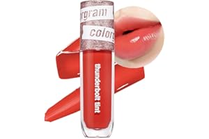 COLORGRAM Thunderbolt Tint Lacquer 4.5g - True Beauty K-Drama Makeup, Glossy Long Lasting Moisturizing Lip Stain (06 Pretty Tok)