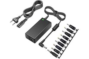 TKDY Caricatore universale per laptop da 65W Adattatore CA da 19V 3.42A per HP Dell Toshiba IBM Lenovo Acer ASUS Samsung Sony Fujitsu Gateway Notebook Ultrabook Chromebook
