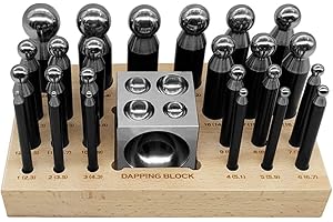 PAULIMOT Kugelpunzen-Set mit Würfelanke, 25-teilig