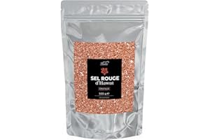 BEMBO QUALITÀ D'AUTORE Sel Rouge d'Hawaï Bembo - Cristaux de Sel Rouge Alaea - Emballage de 500 g - Idéal pour Viandes, Poissons au Four et Légumes