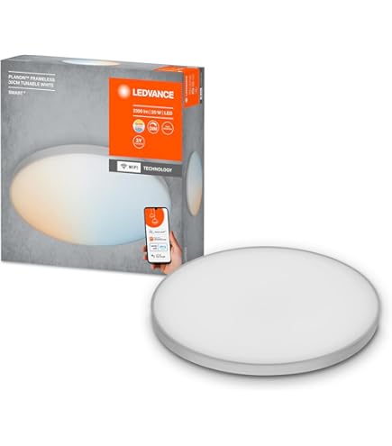 LEDVANCE LED Ceiling Light Black, 30W, 1700LM, 3000-6500K, 100x25 Cm, Wall Light Dimmable, RGB Technology, Smart Planon, Controllable Via App Or Voice Assistant Like Alexa Or Google - View #5