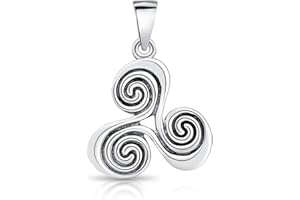 DTPsilver - Pendentif Femme en Argent Fin 925 Noeud Celtique Triskel