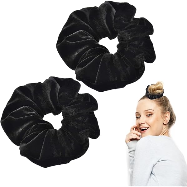 Scrunchie Haargummis - 2er Set In Pink & Cremeweiß, Aus Haarschonendem Satin, Mit Geschenkbox