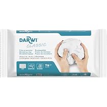 DARWI - DA0851000000C - Un Pain de Pâte à Modeler Naturelle - Malléable facilement par les Enfants - Séchage à