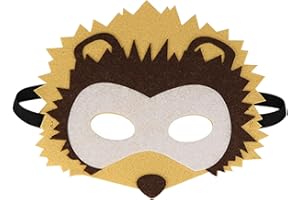 Jtnohx Felt Animal Masks, 10 Pcs Halloween Mask for Kids, Animal Costume for Birthday Party Supplies