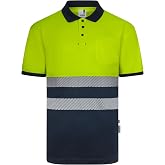 Velilla 305533; Recycled Polyester Polo Bicolor Short Sleeve Segmented Tape