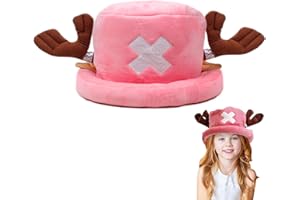 bechoanigel Gorro de Anime, Gorro de Chopper, Cosplay, para Halloween, Cumpleaños, Carnavales