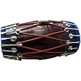 SAI MUSICAL Handmade Wooden Dholak Indian Folk Musical Instrument Drum Tied Thru Rope