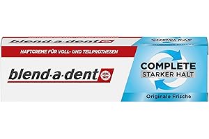 Blend-a-dent Complete Haftcreme für Voll- und Teilprothesen, Originale Frische, 47g
