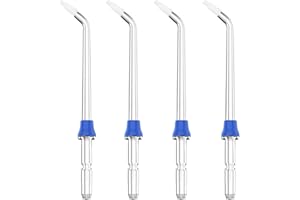 LEZHISNUG Paquete de 4 puntas de repuesto para ortodoncia compatibles con chorro de agua dental Waterpik, apto para irrigador oral Waterpik Wp100 Wp-450 Wp-250 Wp-300 Wp-660 Wp-900 WP-100