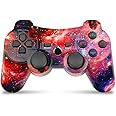 CHENGDAO PS3 Controller Wireless Double Shock Gamepad for Playstation 3 Remote, 6-axis Wireless PS3 Controller with Charging Cable