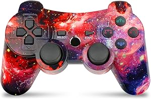 CHENGDAO Wireless Controller for PS3 Double Shock Gamepad for Playstation 3 Remote, 6-axis Wireless Controller for PS3 with Charging Cable