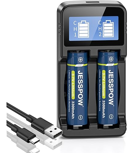 3.7 V 18650 Rechargeable Battery Flat Top (2 Pack) with Charger, 3300mAh  Large Capacity Rechargeable Batteries for Flashlight, Headlamp, Small Fan:  Amazon.co.uk: Electronics & Photo