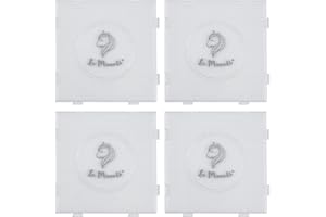 La Manuli 4 Basi Trasparenti per Perline da Stirare Mini 2,6mm - Set di Basi ad Incastro 14,5 x 14,5 cm