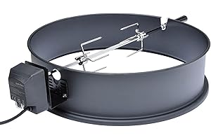 ONLYFIRE only fire BRK-6025 Set de asador Ring para Barbacoa para 57 cm carbón Vegetal Barbacoa, Weber y Muchos Otros Modelos, Asador, Tenedor, Motor de Parrilla (Esmaltado)