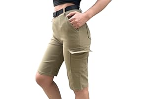 Nuofengkudu Petite Cargo Pantalones Cortos Mujer Bolsillos Elasticos Cintura Alta Shorts Pantalon Deportivo Combat Moda Adolescente Y2K Streetwear
