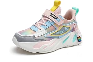 Gemzon Mixte Enfant Basket Garçon Chaussures de Tennis Fille Running Gym Fitness Sport Outdoor Hook-and-Loop Shoes