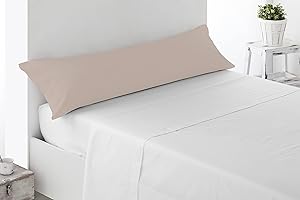 Miracle Home Funda Almohada, Suave y Cómoda, Algodón 50% Poliéster, 150 Beige