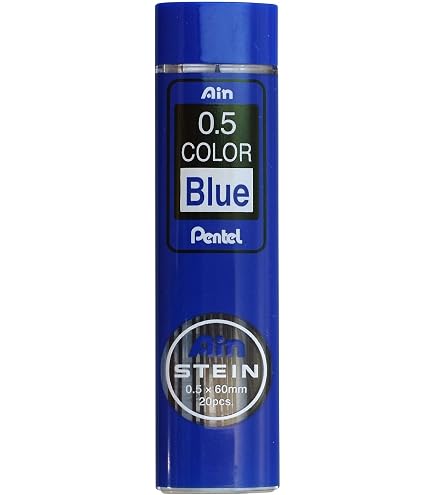 Mines Bleues Pentel PPB-7 0.7mm - Lot De 12 - Sans Graphite - Résistantes à La Décoloration