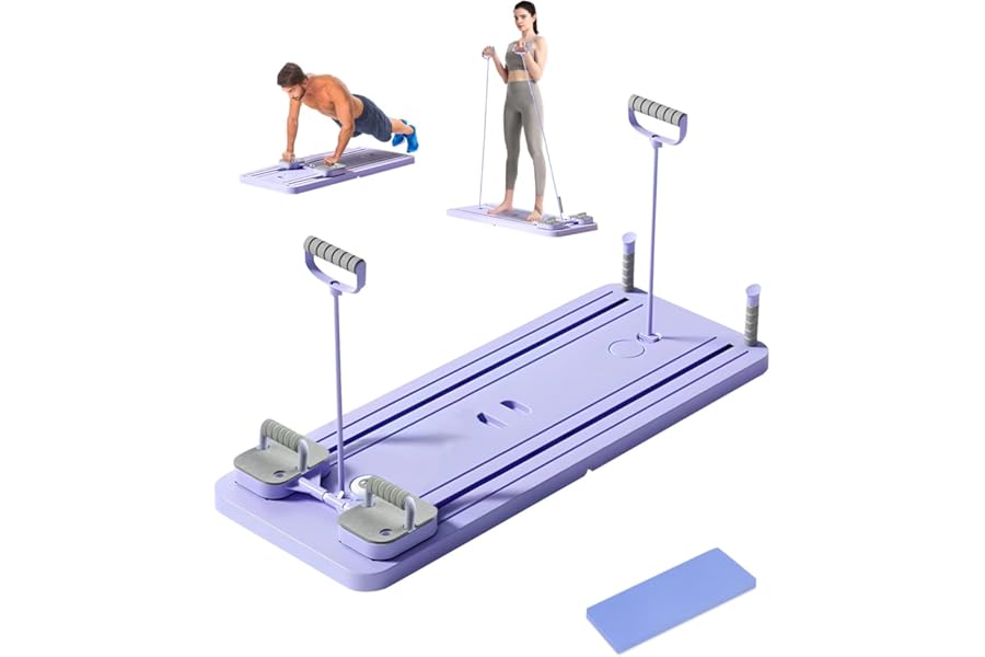 Rantizon Ab Roller Board - Pilates Board Full-Body Workout Trainer with Automatic Rebound Ideal for Core Strength and Abdominal Training Durable Pilates Board for Men and Women