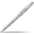 CROSS Coventry AT0662-7 Refillable Metal Ballpoint Pen with Signature Conical Top, Medium Point, includes Premium Gift Box and Black Cartridge, 1 Pack, Polished Chrome