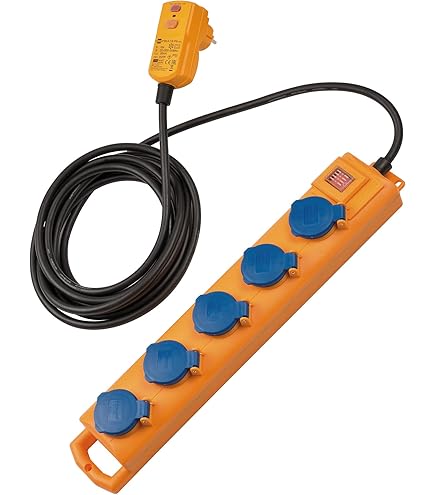 Dispositif De Protection Différentiel Brennenstuhl PRCD-S Advanced - Câble 3m Pour Chantier Et Extérieur IP44