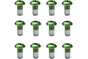 Bynccea Set di 12 PCS Viti Colorati di Disco Freno Vite in Lega M5 x 10MM Viti per Bicicleta