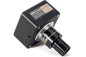 SWIFT Swiftcam SC1003-CK Caméra microscope 10 mégapixels avec objectif réducteur, kit d'étalonnage, adaptateurs Eyetube et câble USB 3.0 Compatible avec Windows/Mac/Linux