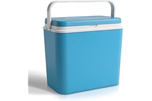 Tanness 24L Cool Box – Compact Insulated Ice Cooler Box for Hot or Cold Food and Drinks – Portable Ice Cooler for Camping, Picnics, Festivals, Travel, Beach, BBQs & Outdoor Adventures