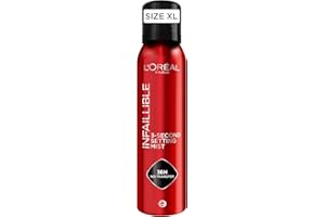 L'OREAL PARIS L'Oréal Paris Infaillible Setting Spray, Per Tutti i Tipi di Pelle, Spray Fissante Trucco, Lunga Tenuta, Finish Naturale, Formula Leggera, Dermatologicamente Testato, Formato Jumbo 150 ml