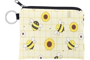 FAVORTALK Small Make Up Bag 3.74" x 4.72" Coin Purse Pouch Change Purses Small Organizer Bags with Zipper Canvas Gifts for Her Cosmetic Bags, 3325