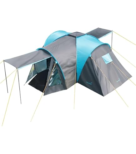 High Peak 10321 Campingzelt, Unisex, Dunkelgrau/Grn, 6 Personen :  Amazon.de: Sport & Freizeit